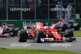 Sebastian Vettel (GER) Scuderia Ferrari  11.06.2017. Formula 1 World Championship, Rd 7, Canadian Grand Prix, Montreal, Canada, Race Day.
