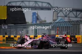 Sergio Perez (MEX) Sahara Force India F1 VJM10. 11.06.2017. Formula 1 World Championship, Rd 7, Canadian Grand Prix, Montreal, Canada, Race Day.