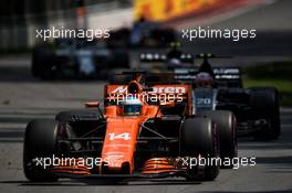Fernando Alonso (ESP) McLaren MCL32. 11.06.2017. Formula 1 World Championship, Rd 7, Canadian Grand Prix, Montreal, Canada, Race Day.
