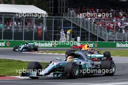 Lewis Hamilton (GBR) Mercedes AMG F1 W08. 11.06.2017. Formula 1 World Championship, Rd 7, Canadian Grand Prix, Montreal, Canada, Race Day.