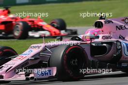 Esteban Ocon (FRA) Force India F1  11.06.2017. Formula 1 World Championship, Rd 7, Canadian Grand Prix, Montreal, Canada, Race Day.