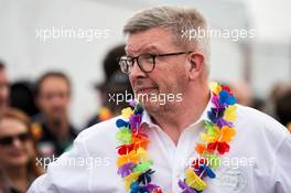 Ross Brawn (GBR) Managing Director, Motor Sports at the Formula One Raft Race. 10.06.2017. Formula 1 World Championship, Rd 7, Canadian Grand Prix, Montreal, Canada, Qualifying Day.