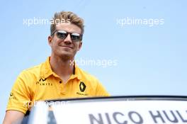 Nico Hulkenberg (GER) Renault Sport F1 Team on the drivers parade. 11.06.2017. Formula 1 World Championship, Rd 7, Canadian Grand Prix, Montreal, Canada, Race Day.