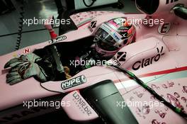 Sergio Perez (MEX) Sahara Force India F1 VJM10. 07.04.2017. Formula 1 World Championship, Rd 2, Chinese Grand Prix, Shanghai, China, Practice Day.