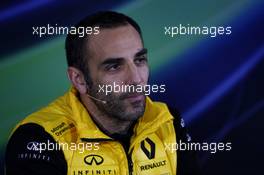 Cyril Abiteboul (FRA) Renault Sport F1 Managing Director in the FIA Press Conference. 07.04.2017. Formula 1 World Championship, Rd 2, Chinese Grand Prix, Shanghai, China, Practice Day.