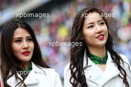 Grid girls. 09.04.2017. Formula 1 World Championship, Rd 2, Chinese Grand Prix, Shanghai, China, Race Day.