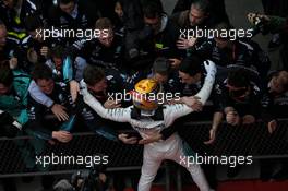Race winner Lewis Hamilton (GBR) Mercedes AMG F1 celebrates in parc ferme. 09.04.2017. Formula 1 World Championship, Rd 2, Chinese Grand Prix, Shanghai, China, Race Day.