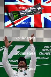1st place Lewis Hamilton (GBR) Mercedes AMG F1. 09.04.2017. Formula 1 World Championship, Rd 2, Chinese Grand Prix, Shanghai, China, Race Day.