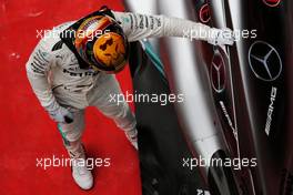 Race winner Lewis Hamilton (GBR) Mercedes AMG F1 W08 celebrates in parc ferme. 09.04.2017. Formula 1 World Championship, Rd 2, Chinese Grand Prix, Shanghai, China, Race Day.