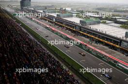Stoffel Vandoorne (BEL) McLaren MCL32 leads Marcus Ericsson (SWE) Sauber C36. 09.04.2017. Formula 1 World Championship, Rd 2, Chinese Grand Prix, Shanghai, China, Race Day.
