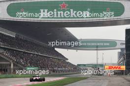 Sergio Perez (MEX) Sahara Force India F1 VJM10. 09.04.2017. Formula 1 World Championship, Rd 2, Chinese Grand Prix, Shanghai, China, Race Day.