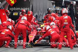 Kimi Raikkonen (FIN) Scuderia Ferrari during pitstop 09.04.2017. Formula 1 World Championship, Rd 2, Chinese Grand Prix, Shanghai, China, Race Day.