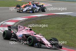 Esteban Ocon (FRA) Force India F1  09.04.2017. Formula 1 World Championship, Rd 2, Chinese Grand Prix, Shanghai, China, Race Day.
