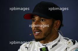 Lewis Hamilton (GBR) Mercedes AMG F1 in the FIA Press Conference. 08.04.2017. Formula 1 World Championship, Rd 2, Chinese Grand Prix, Shanghai, China, Qualifying Day.