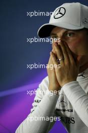 Valtteri Bottas (FIN) Mercedes AMG F1 in the FIA Press Conference. 08.04.2017. Formula 1 World Championship, Rd 2, Chinese Grand Prix, Shanghai, China, Qualifying Day.