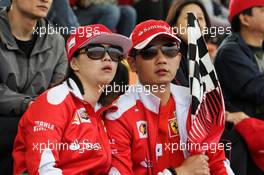 Ferrari fans. 08.04.2017. Formula 1 World Championship, Rd 2, Chinese Grand Prix, Shanghai, China, Qualifying Day.