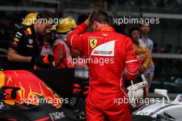 Sebastian Vettel (GER) Ferrari in parc ferme. 08.04.2017. Formula 1 World Championship, Rd 2, Chinese Grand Prix, Shanghai, China, Qualifying Day.