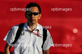 Yusuke Hasegawa (JPN) Head of Honda F1 Programme. 12.05.2017. Formula 1 World Championship, Rd 5, Spanish Grand Prix, Barcelona, Spain, Practice Day.