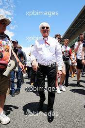 Bernie Ecclestone (GBR) on the grid. 14.05.2017. Formula 1 World Championship, Rd 5, Spanish Grand Prix, Barcelona, Spain, Race Day.