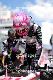 Esteban Ocon (FRA) Sahara Force India F1 VJM10 on the grid. 14.05.2017. Formula 1 World Championship, Rd 5, Spanish Grand Prix, Barcelona, Spain, Race Day.