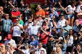 Fans in the grandstand. 14.05.2017. Formula 1 World Championship, Rd 5, Spanish Grand Prix, Barcelona, Spain, Race Day.