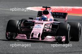 Sergio Perez (MEX) Sahara Force India F1 VJM10. 13.05.2017. Formula 1 World Championship, Rd 5, Spanish Grand Prix, Barcelona, Spain, Qualifying Day.