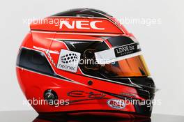 The helmet of Esteban Ocon (FRA) Sahara Force India F1 Team. 20.02.2017. Sahara Force India F1 Team Studio Shoot, Silverstone, England.