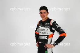 Esteban Ocon (FRA) Sahara Force India F1 Team. 20.02.2017. Sahara Force India F1 Team Studio Shoot, Silverstone, England.