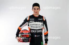 Esteban Ocon (FRA) Sahara Force India F1 Team. 20.02.2017. Sahara Force India F1 Team Studio Shoot, Silverstone, England.