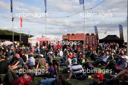 Fans at the Silverstone Woodlands Campsite. 14.07.2017. Formula 1 World Championship, Rd 10, British Grand Prix, Silverstone, England, Practice Day.