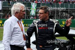 (L to R): Charlie Whiting (GBR) FIA Delegate with Bernd Maylander (GER) FIA Safety Car Driver on the grid. 16.07.2017. Formula 1 World Championship, Rd 10, British Grand Prix, Silverstone, England, Race Day.
