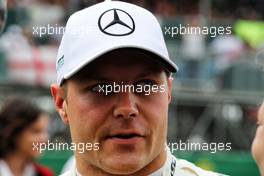 Valtteri Bottas (FIN) Mercedes AMG F1 on the grid. 16.07.2017. Formula 1 World Championship, Rd 10, British Grand Prix, Silverstone, England, Race Day.
