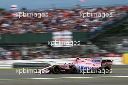 Esteban Ocon (FRA) Sahara Force India F1 VJM10. 16.07.2017. Formula 1 World Championship, Rd 10, British Grand Prix, Silverstone, England, Race Day.
