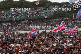 Fans invade the circuit at the end of the race. 16.07.2017. Formula 1 World Championship, Rd 10, British Grand Prix, Silverstone, England, Race Day.