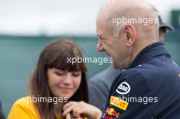 Adrian Newey (GBR) Red Bull Racing Chief Technical Officer. 16.07.2017. Formula 1 World Championship, Rd 10, British Grand Prix, Silverstone, England, Race Day.