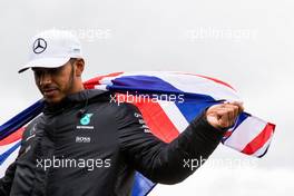 Lewis Hamilton (GBR) Mercedes AMG F1. 16.07.2017. Formula 1 World Championship, Rd 10, British Grand Prix, Silverstone, England, Race Day.