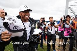 Lewis Hamilton (GBR) Mercedes AMG F1. 16.07.2017. Formula 1 World Championship, Rd 10, British Grand Prix, Silverstone, England, Race Day.