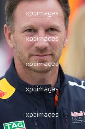 Christian Horner (GBR) Red Bull Racing Team Principal. 16.07.2017. Formula 1 World Championship, Rd 10, British Grand Prix, Silverstone, England, Race Day.