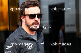 Fernando Alonso (ESP) McLaren. 13.07.2017. Formula 1 World Championship, Rd 10, British Grand Prix, Silverstone, England, Preparation Day.