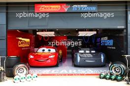 Cars 3 promotion in the pits. 13.07.2017. Formula 1 World Championship, Rd 10, British Grand Prix, Silverstone, England, Preparation Day.