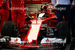 A cockpit cover on the Ferrari SF70H of Sebastian Vettel (GER) Ferrari. 13.07.2017. Formula 1 World Championship, Rd 10, British Grand Prix, Silverstone, England, Preparation Day.