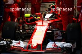 A cockpit cover on the Ferrari SF70H of Sebastian Vettel (GER) Ferrari. 13.07.2017. Formula 1 World Championship, Rd 10, British Grand Prix, Silverstone, England, Preparation Day.