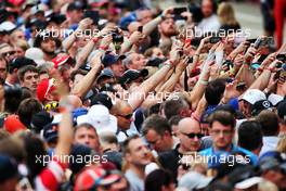 Fans in the pits. 13.07.2017. Formula 1 World Championship, Rd 10, British Grand Prix, Silverstone, England, Preparation Day.