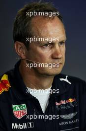 Paul Monaghan (GBR) Red Bull Racing Chief Engineer in the FIA Press Conference. 28.07.2017. Formula 1 World Championship, Rd 11, Hungarian Grand Prix, Budapest, Hungary, Practice Day.