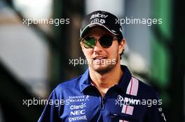 Sergio Perez (MEX) Sahara Force India F1. 28.07.2017. Formula 1 World Championship, Rd 11, Hungarian Grand Prix, Budapest, Hungary, Practice Day.