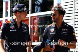 (L to R): Max Verstappen (NLD) Red Bull Racing with Jonathan Wheatley (GBR) Red Bull Racing Team Manager. 28.07.2017. Formula 1 World Championship, Rd 11, Hungarian Grand Prix, Budapest, Hungary, Practice Day.