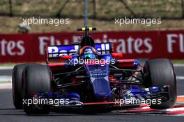 Carlos Sainz Jr (ESP) Scuderia Toro Rosso STR12. 28.07.2017. Formula 1 World Championship, Rd 11, Hungarian Grand Prix, Budapest, Hungary, Practice Day.