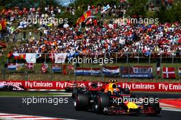 Max Verstappen (NLD) Red Bull Racing. 30.07.2017. Formula 1 World Championship, Rd 11, Hungarian Grand Prix, Budapest, Hungary, Race Day.