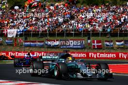 Lewis Hamilton (GBR) Mercedes AMG F1 W08. 30.07.2017. Formula 1 World Championship, Rd 11, Hungarian Grand Prix, Budapest, Hungary, Race Day.