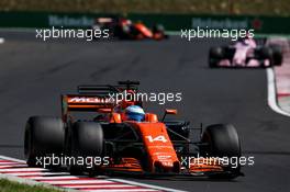 Fernando Alonso (ESP) McLaren MCL32. 30.07.2017. Formula 1 World Championship, Rd 11, Hungarian Grand Prix, Budapest, Hungary, Race Day.